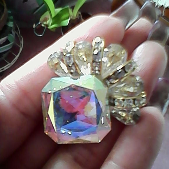 Crystals and Gold Clip ons-Shine Bright - Picture 2 of 8